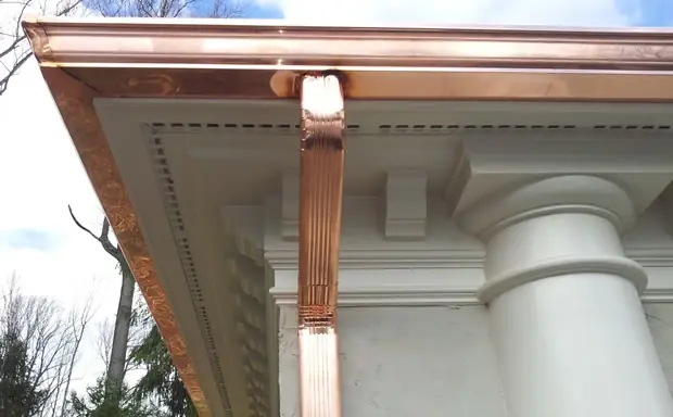 Copper Gutter Installation
