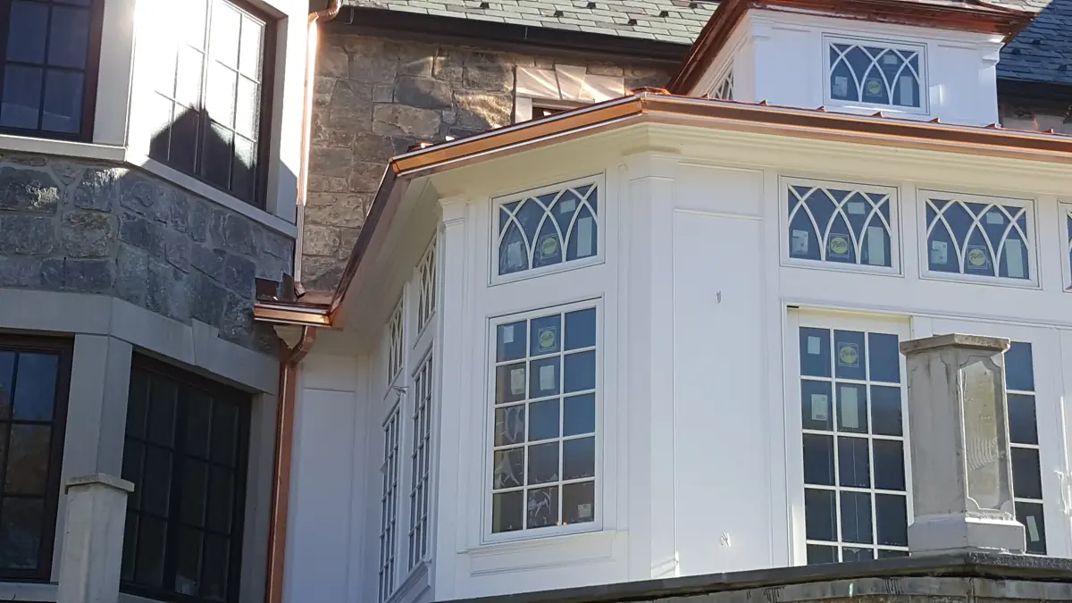 Copper Gutter Installation