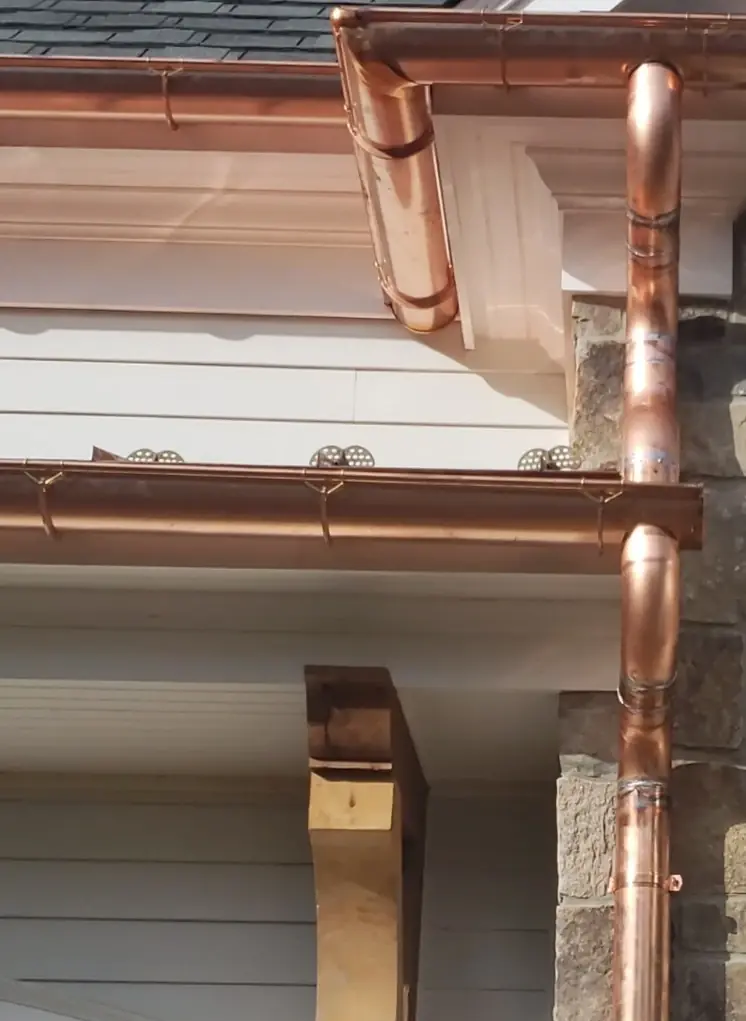 Copper Gutter Installation
